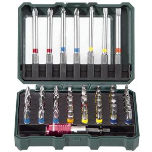 Metabo 56 Piece Screwdriver Bit Set c/w holders and case - 626702000
